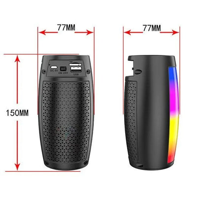 LED Bluetooth-Lautsprecher Musikbox tragbare drahtlose Lautsprecher Home FM Radio Auto TF RGB Bluetooth Wireless Speaker Subwoofer