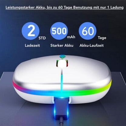 LED Wiederaufladbare RGB Farbwechsel Wireless Funkmaus 2,4GHz